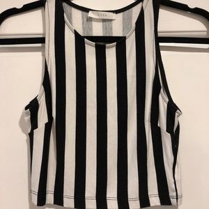 Striped crop top